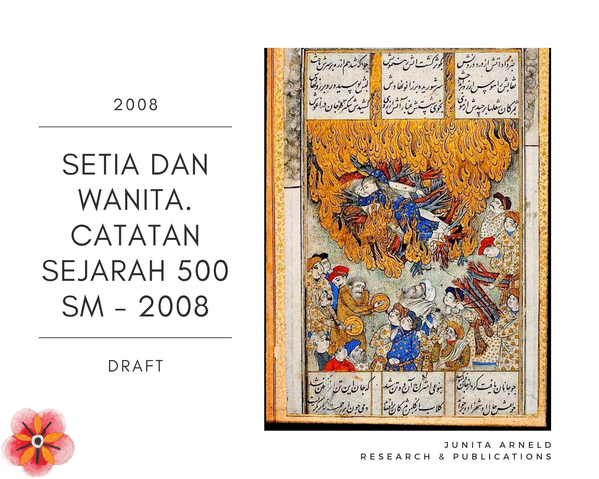 Cover — Setia dan Wanita. Catatan Sejarah 500 SM - 2008 (Draft) 2008